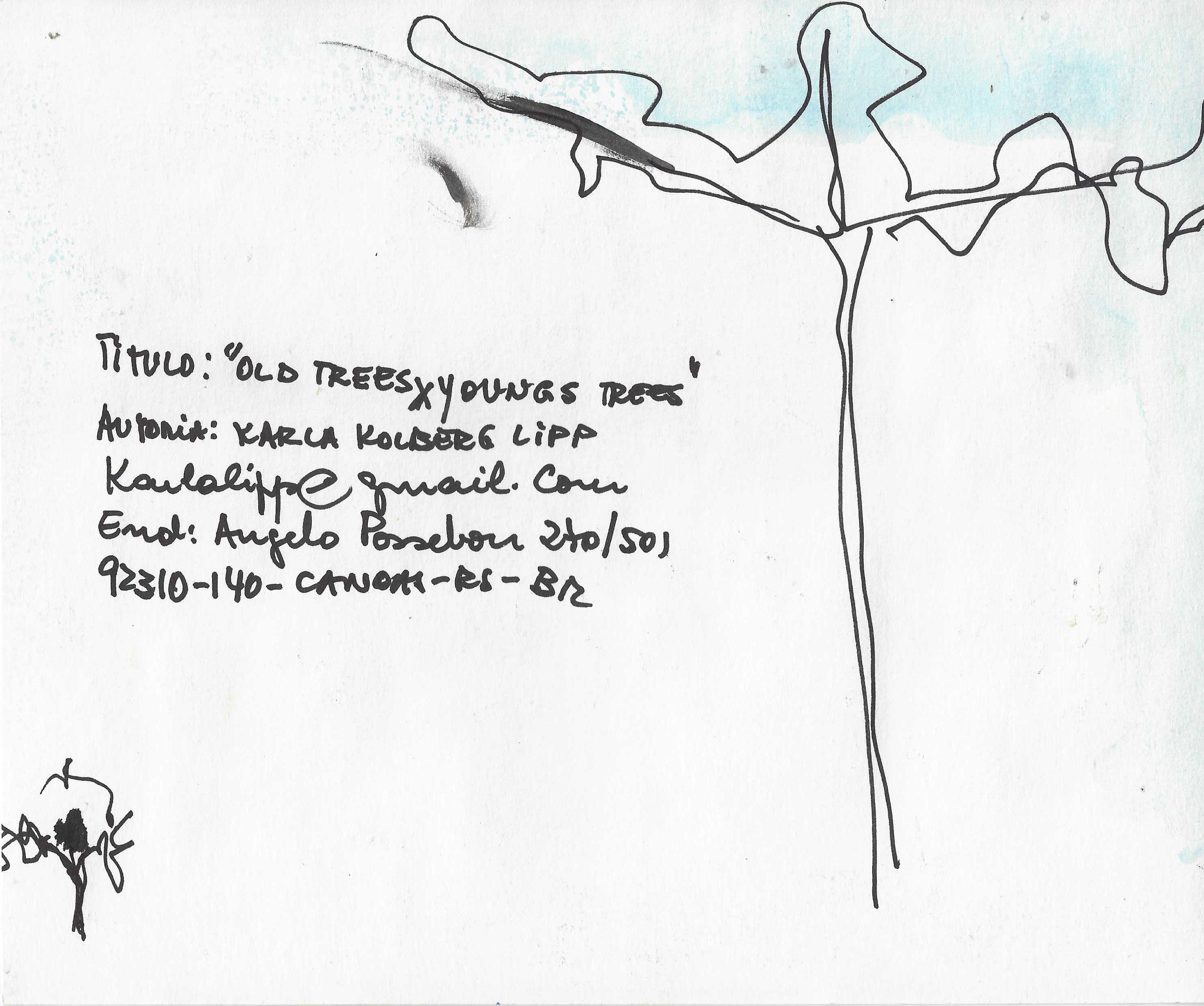 cartolina 1 di Karla Lipp, retro